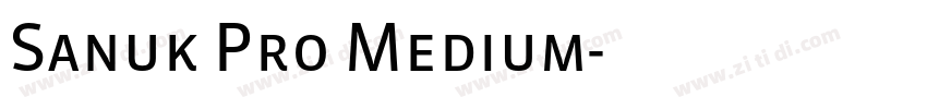 Sanuk Pro Medium字体转换 Sanuk Pro Medium字体转换
